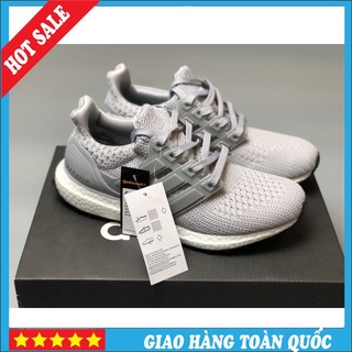 Giày Sneaker Ultraboost xám, Giày thể thao nam nữ Full phụ kiện