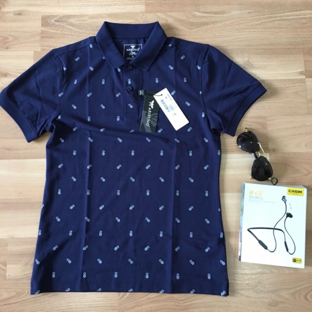 Áo Polo Aristino APS040s8 Màu Xanh Tím Than Slim còn S-M