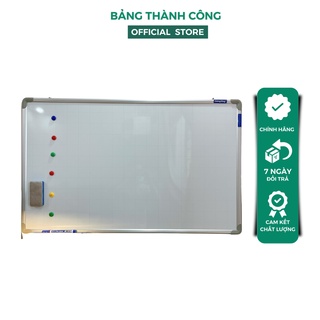 Bảng viết bút lông từ trắng KT 60x100 cm Tặng bông lau nam châm bút dạ bảng