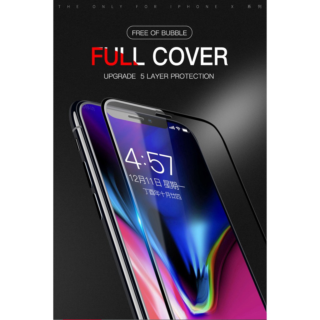 Kính cường lực bảo vệ toàn màn hình 20d thích hợp cho iPhone 11 Pro Max XS Max XR XS X 8 7 6