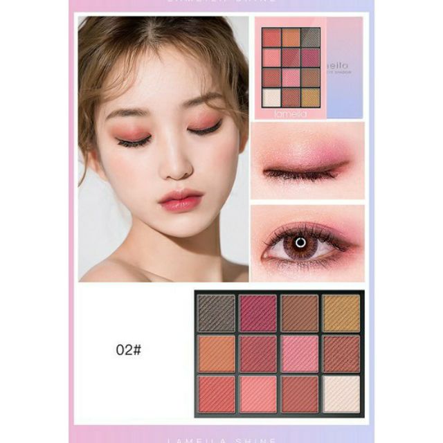 Phấn mắt 12 màu Lameila Fashion Eye Shadow 5016,bảng phấn mắt đẹp,mềm mịn,lâu trôi,màu sắc đa dạng,phong cách trẻ trung