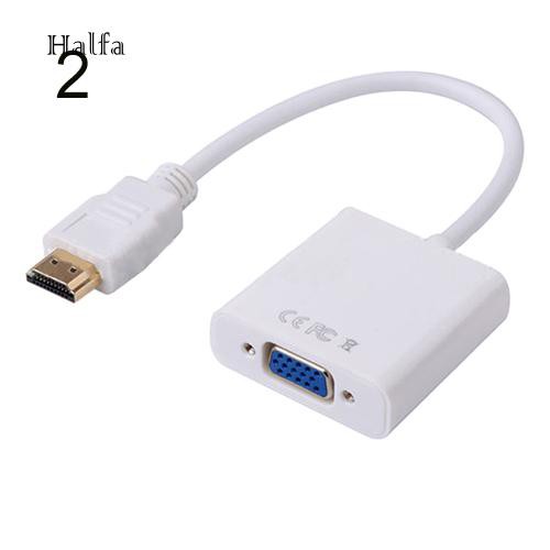 Cáp chuyển đổi đầu cắm 1080P HDMI sang cổng cắm VGA cho máy tính/DVD/HDTV