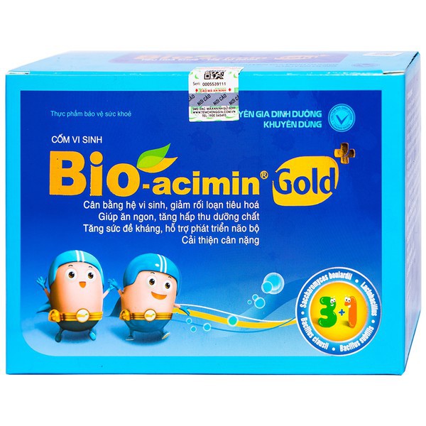 Cốm vi sinh Bio-acimin Gold 30 gói - Hỗ trợ tiêu hóa cho bé / Bio acimin Gold Meliphar