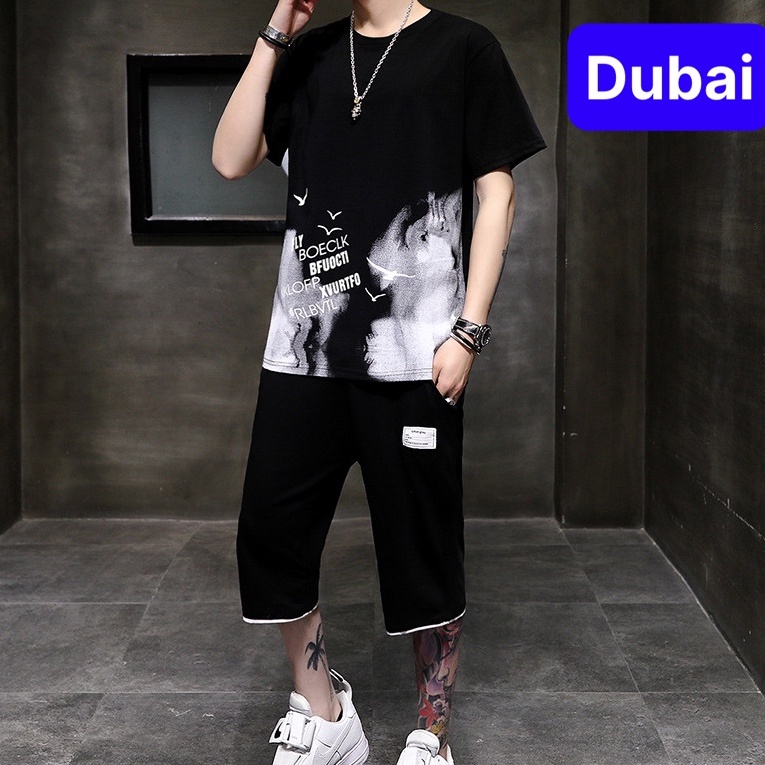 BỘ THỂ THAO NAM BẦY LOANG CHIM, ĐỒ BỘ QUẦN ÁO MÙA HÈ CỘC TAY VẢI ĐẸP CAO CẤP- DUBAI FASHION