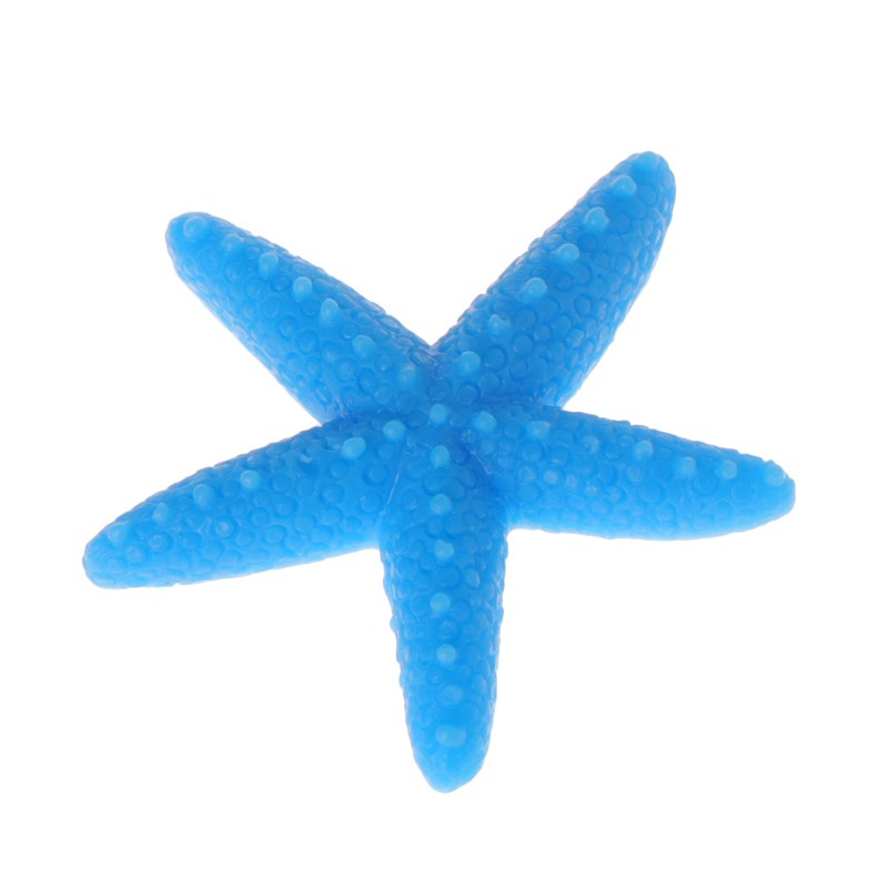 Set 5 sao biển giả nhiều màu sắc bằng resin dành cho trang trí bể cá