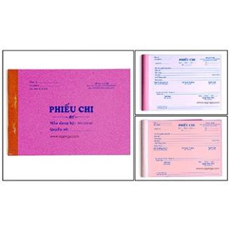 [ vpp Trí Tuệ ] - Phiếu chi, thu (2 liên) = 40 bộ/ 1 cuốn