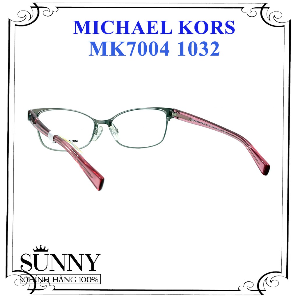MK7004 - gọng kính thời trang Michael Kors chính hãng, thiết kế dễ đeo bảo vệ mắt