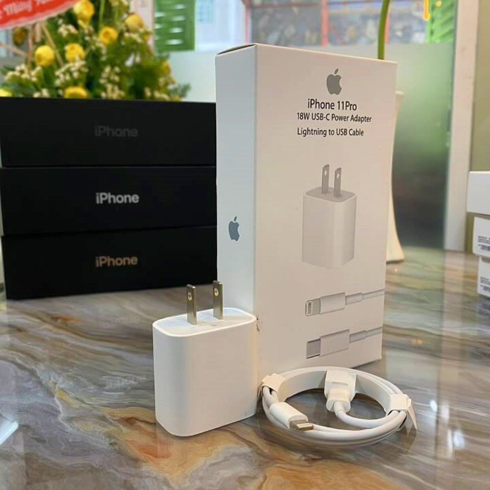 Bộ Sạc Nhanh Iphone PD 18W Full Box Củ Cáp Sạc Nhanh Dành Cho Iphone 8/8P/X/XS/11/11Promax/12/12Promax