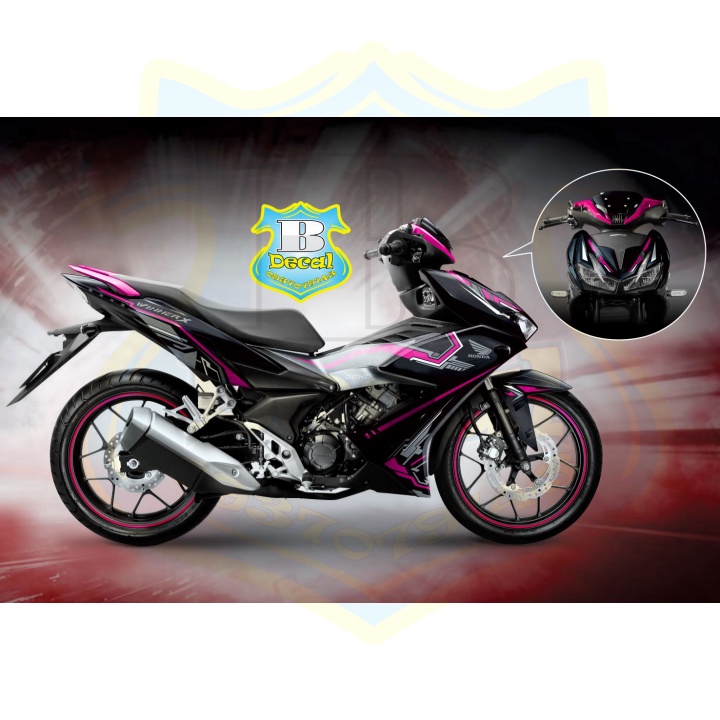 ( Quí khách vui lòng mang ra tiệm cho thợ dán ) Tem winner X 5002 hồng đen