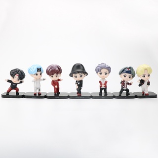 Set 7 mô hình nhân vật BT21 TinyTAN bằng PVC