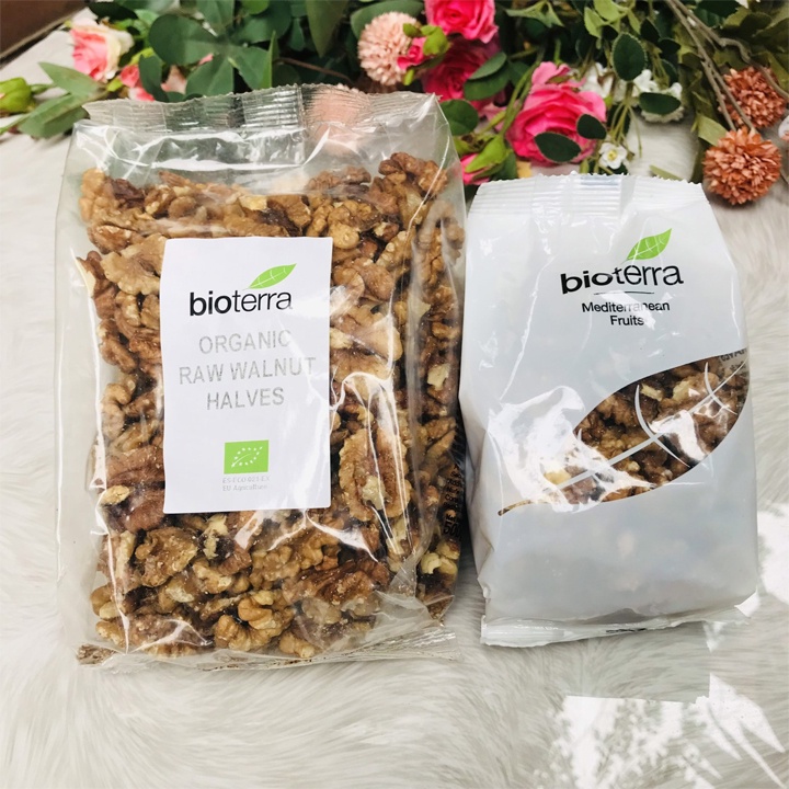 Óc chó hữu cơ Bioterra 200gr và 500gr Organic Raw Walnut Halves