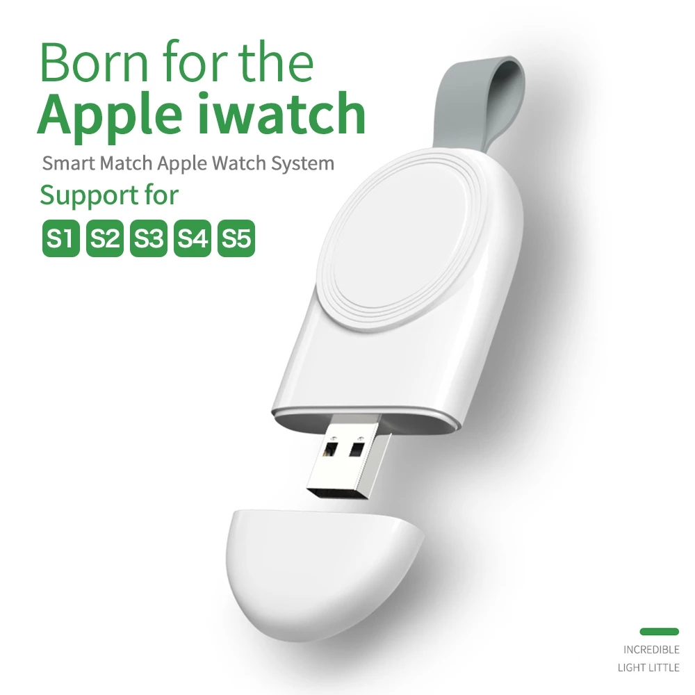 Đế Sạc Không Dây Mini Cho Đồng Hồ Apple iWatch Series/USB 2W