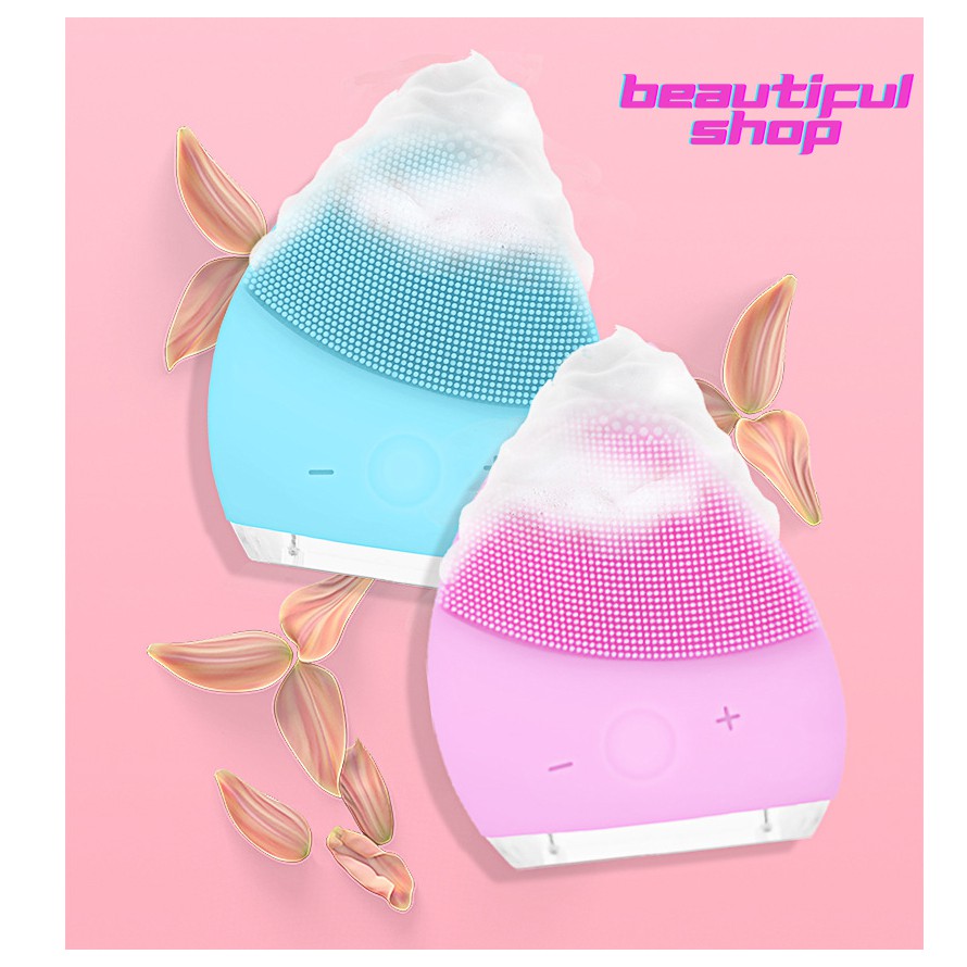MÁY RỬA MẶT NỘI ĐỊA TRUNG SILICONE ELECTRIC FACIAL CLEANSER | BigBuy360 - bigbuy360.vn
