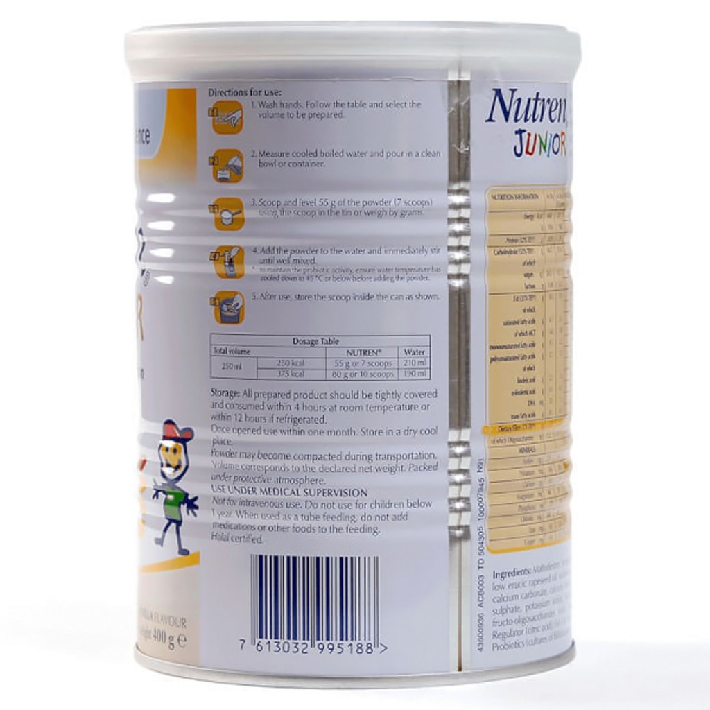 [CHÍNH HÃNG] Sữa Nutren Junior 400g | Date Mới Nhất, Giá Tốt Nhất | Chính hãng phân phối tại Việt Nam Nestle