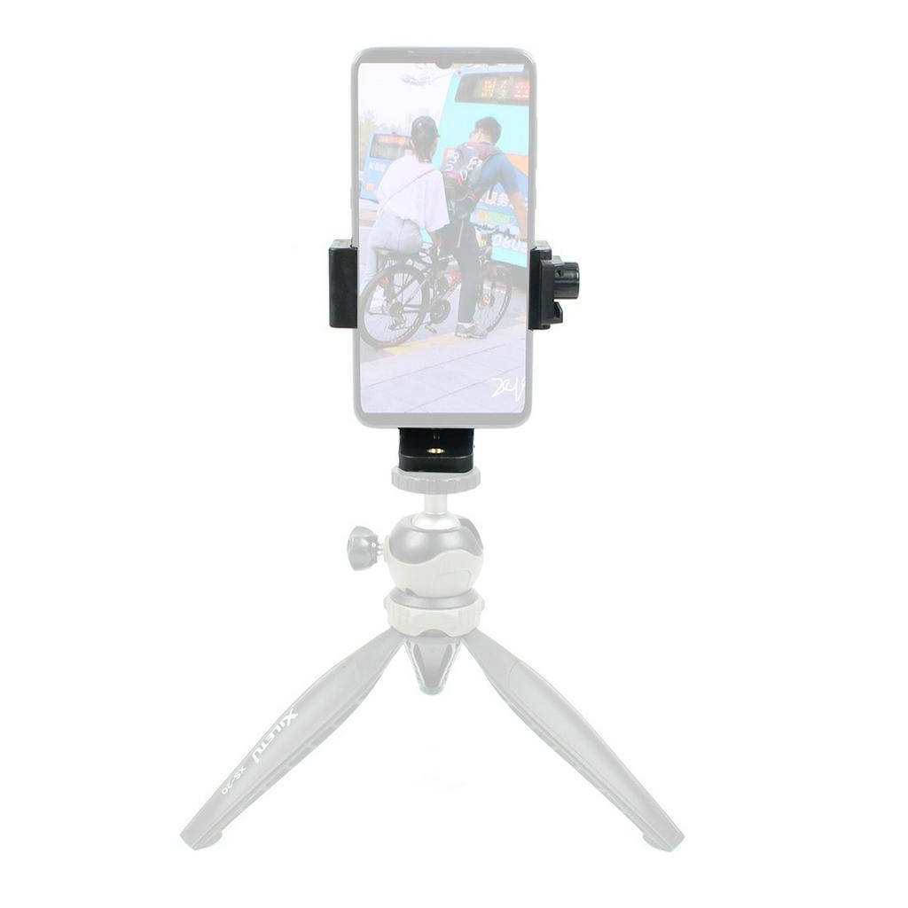 Kẹp gắn điện thoại di động Mini có thể điều chỉnh 1/4 58~100mm xoay 360 độ