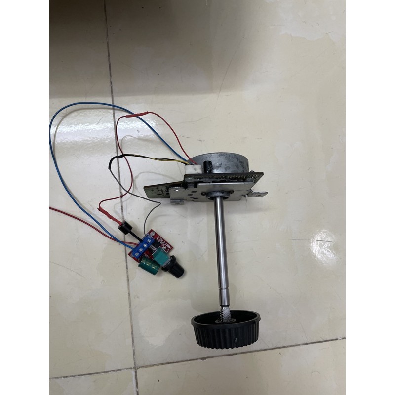 Mô tơ DC 12-24v brushless không chổi than chạy cánh 30cm