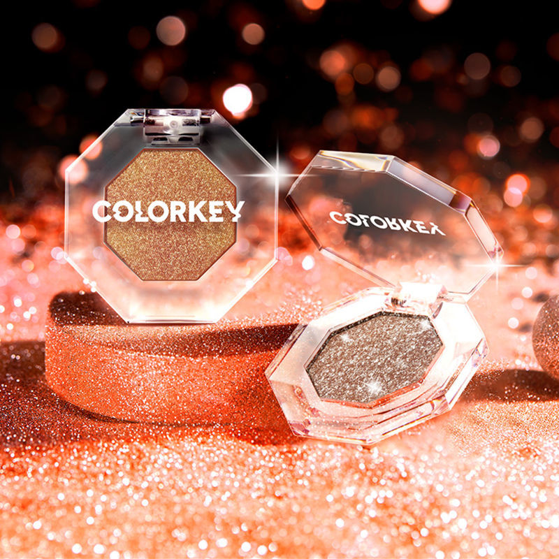 COLORKEY (Hàng Mới Về) Bảng Phấn Mắt Bob 12 Màu Ngọc Trai Siêu Bóng