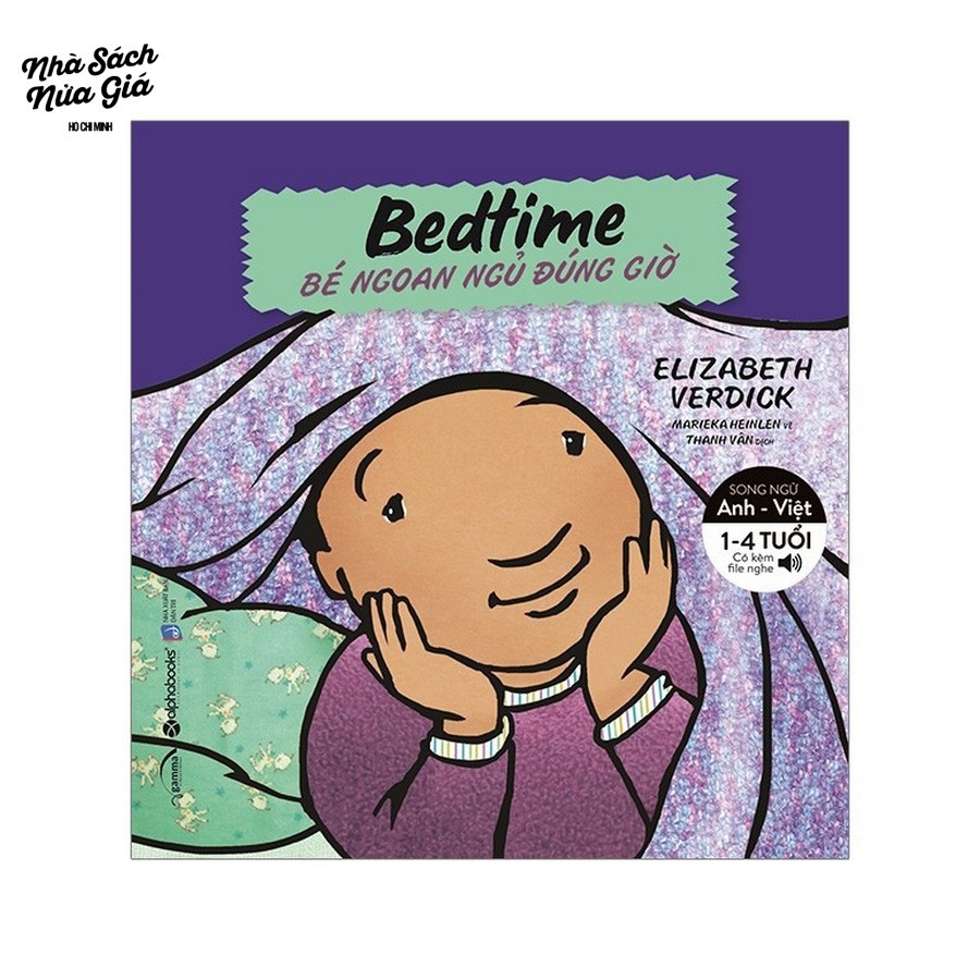 Sách-Bộ sách song ngữ kỹ năng sống cho bé-Bedtime-Bé ngoan ngủ đúng giờ