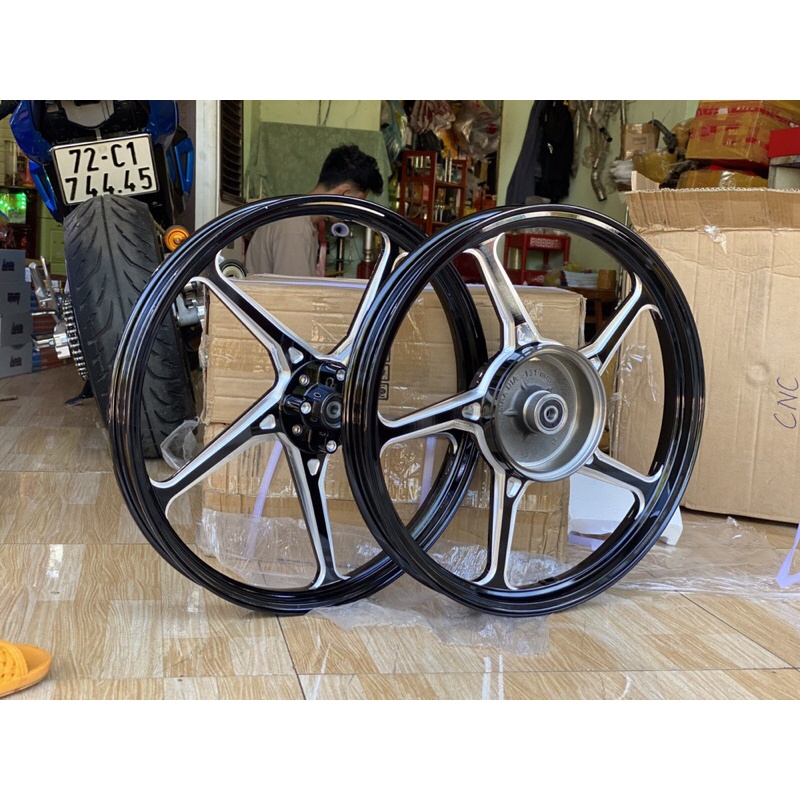 Mâm enkei at racing nhôm cnc xeo cho sirius jupiter ex 2007-2010