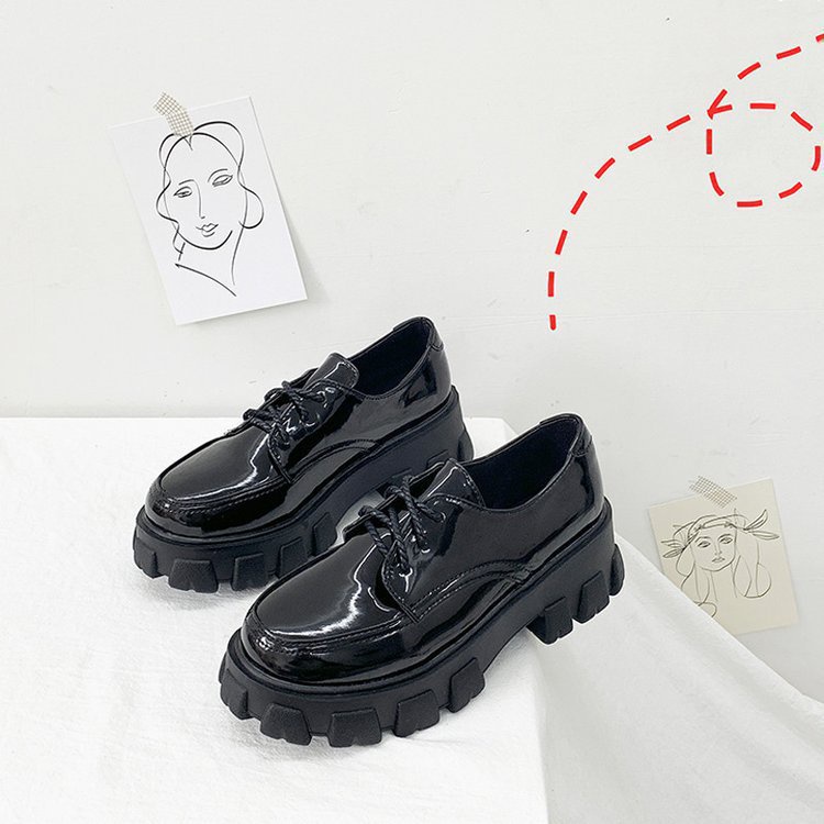 Giày bốt nữ cổ thấp hottrend , giầy nữ da đế 5cm tăng chiều cao phong cách Hàn Quốc GD01