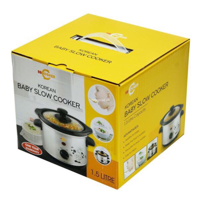 NỒI NẤU CHÁO CHẬM BB COOKER 1,5L/2,5L/3,5L