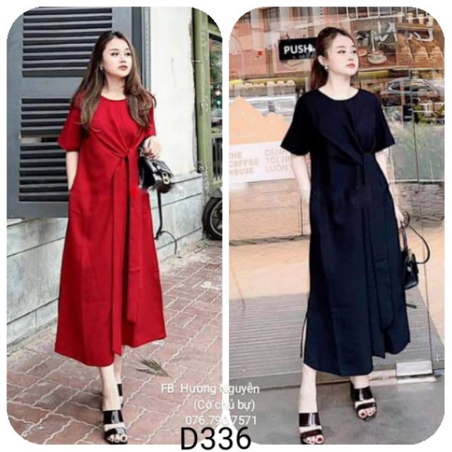 ĐẦM SUÔNG CỘT EO BIGSIZE D336