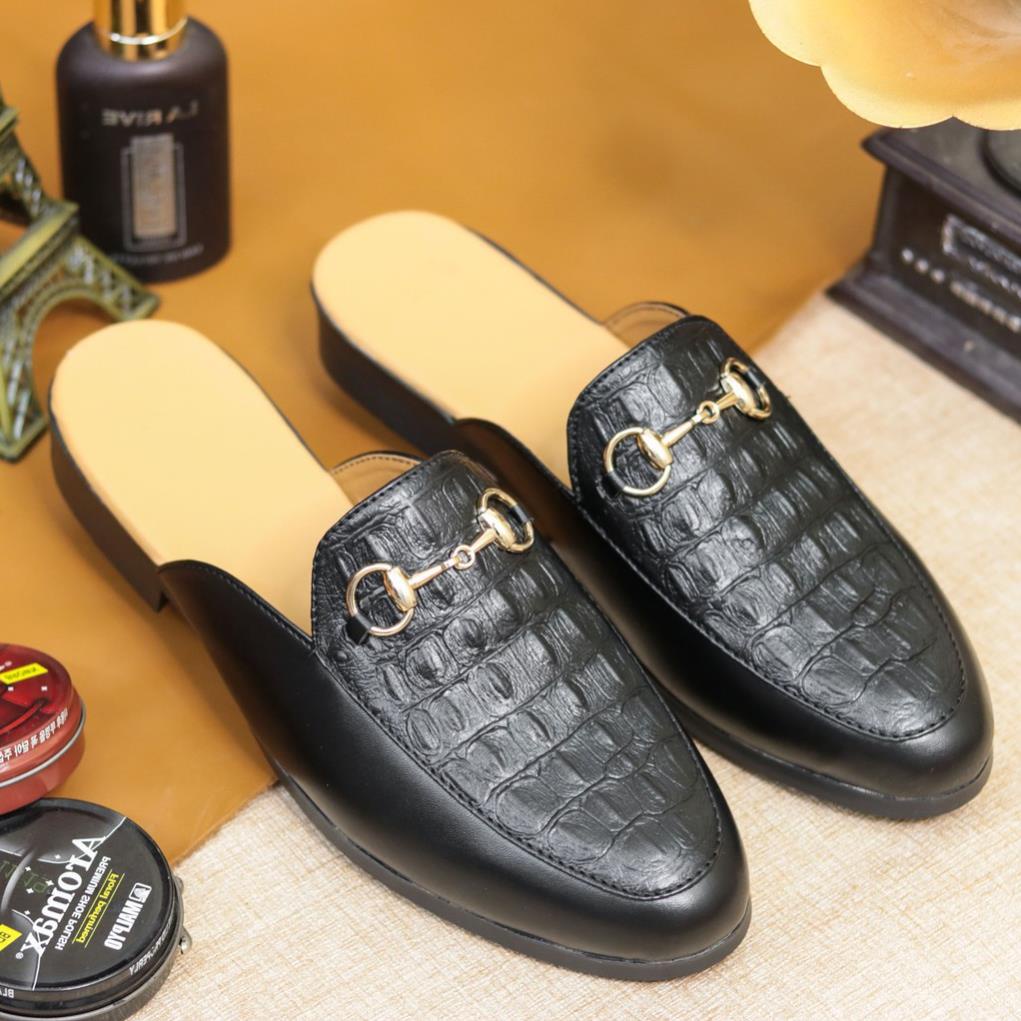 [ẢNH THẬT] Sục Da Nam,Giày lười Hở Gót,Sục Nam Xả Kho Giá Gốc mã L195 - BILL SHOP | BigBuy360 - bigbuy360.vn