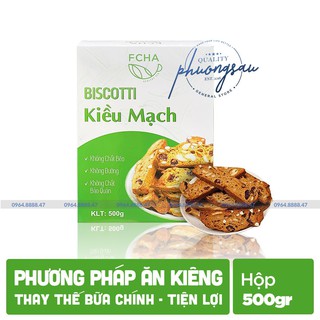 [ Giảm Cân Lành Mạnh ] - Bánh Biscotti Kiều Mạch FCha 500g
