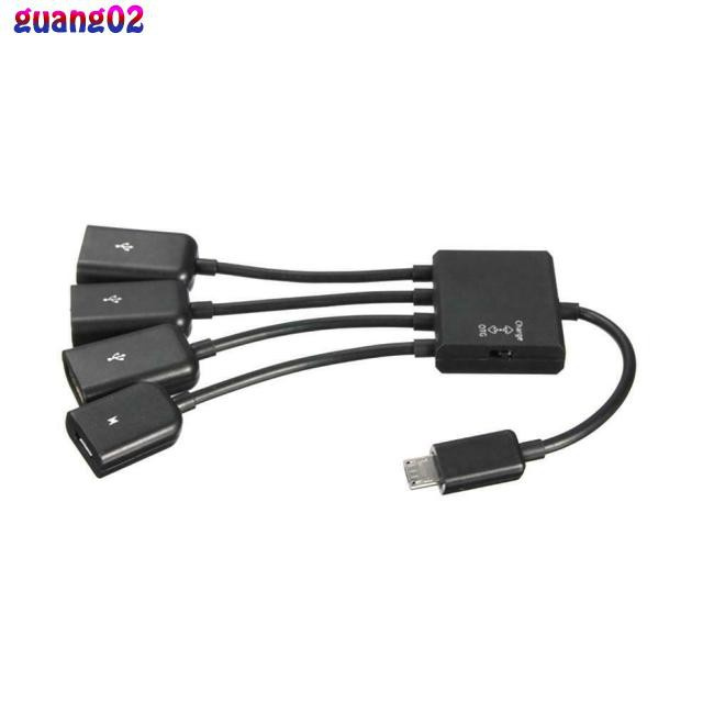 Dây Cáp Chia 4 Cổng Micro Usb Type-C Otg Cho Bàn Phím Chuột Máy Tính Bảng | BigBuy360 - bigbuy360.vn
