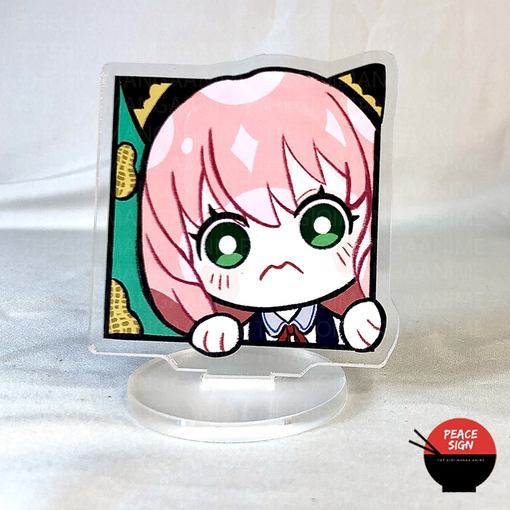 Standee Mini SPY X FAMILY Gia Đình Điệp Viên tượng acrylic anime mica chibi trang trí trưng bày mô hình