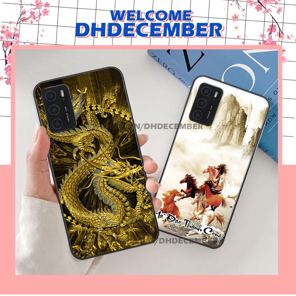 Ốp lưng Oppo A16 in hình thư pháp tâm an vạn sự an ,mã đáo thành công SIÊU CHẤT