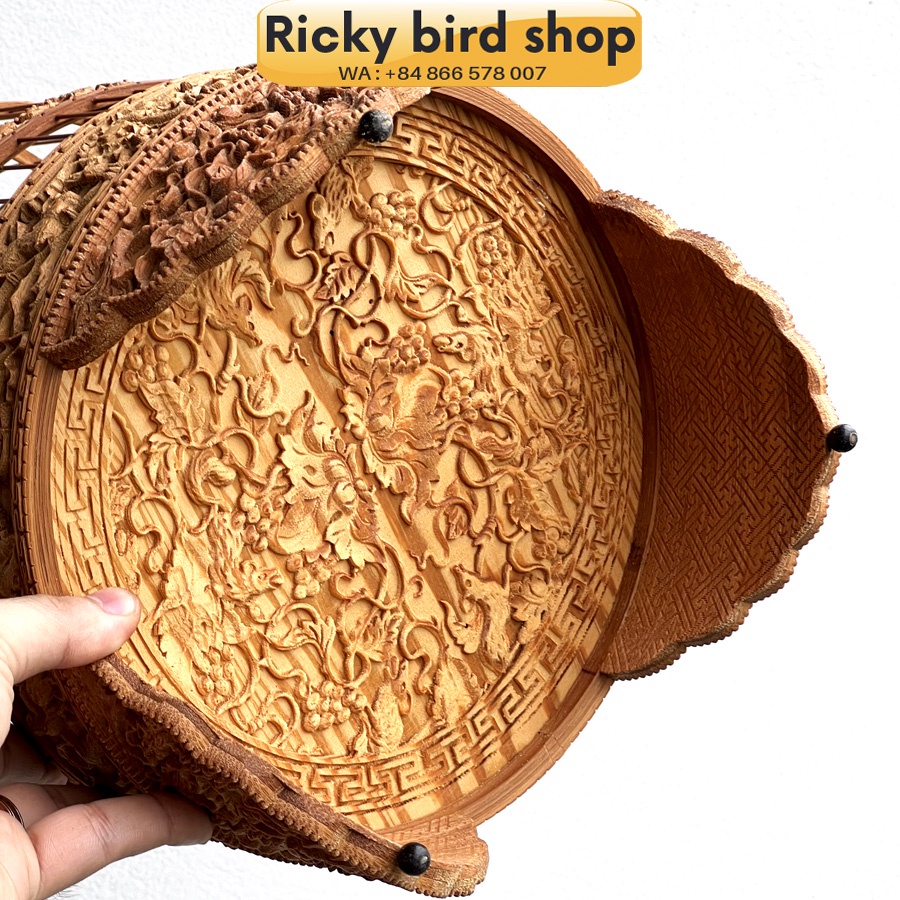Lồng chim tre, Puteh bird cage -  Squirrel 01 design