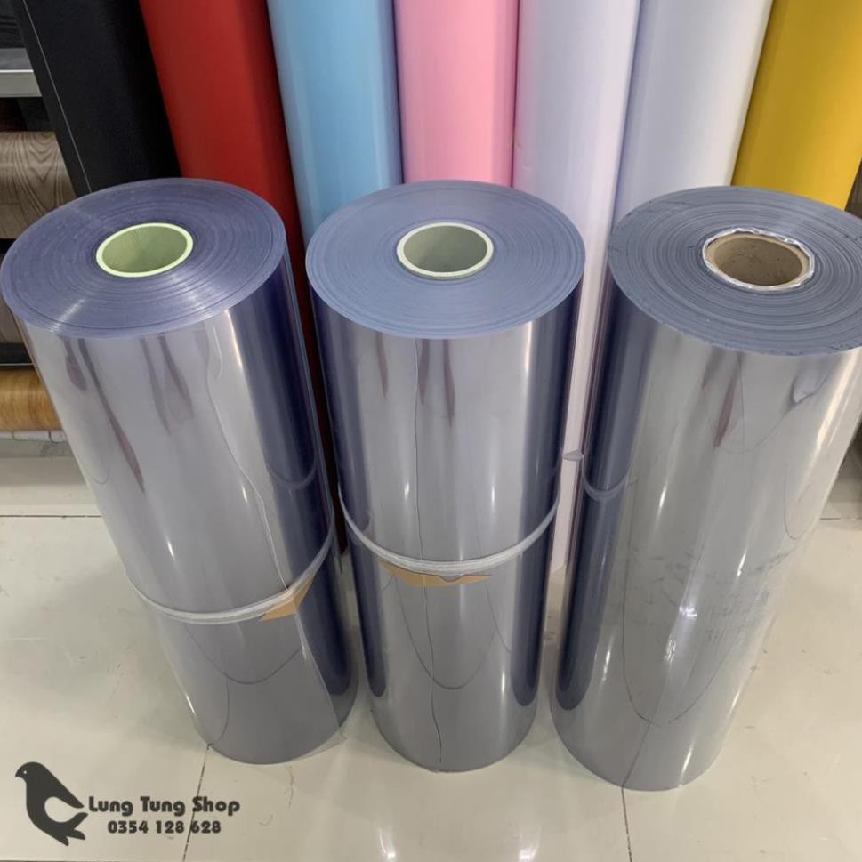 Màng nhựa PVC loại cứng trong suốt dày 3,5,8zem