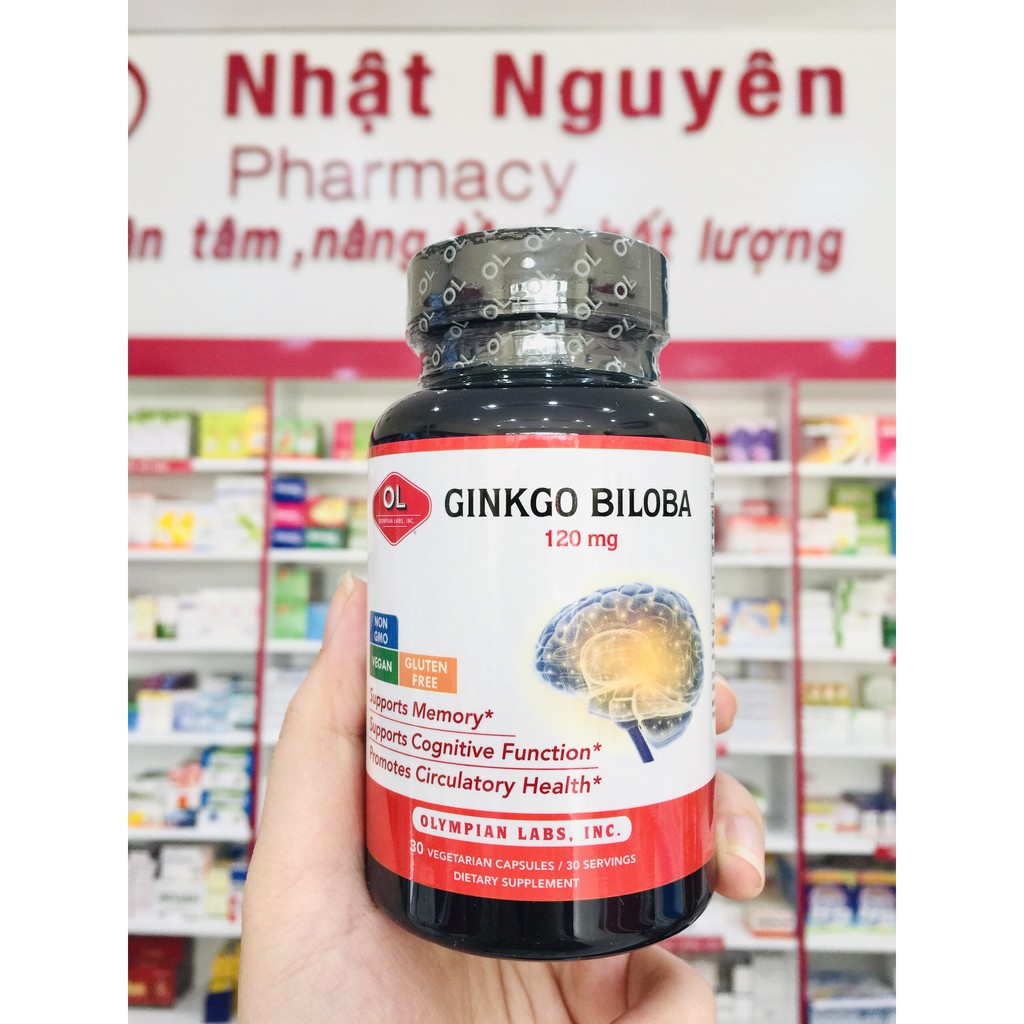 Viên uống bổ não Ginkgo Biloba 120mg Hộp 30 viên