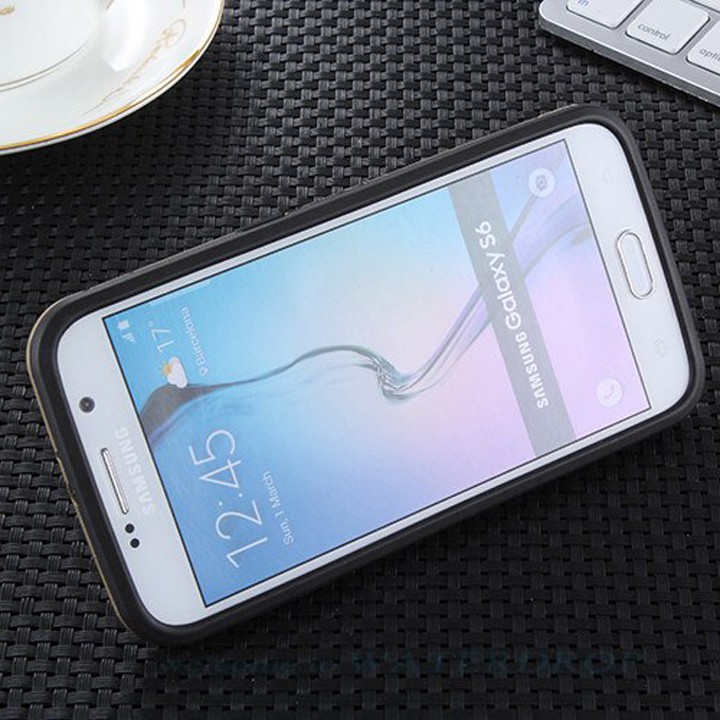 [ Hàng nhập khẩu ] Ốp lưng Samsung Galaxy S6 chống sốc Iron man có chân dựng máy