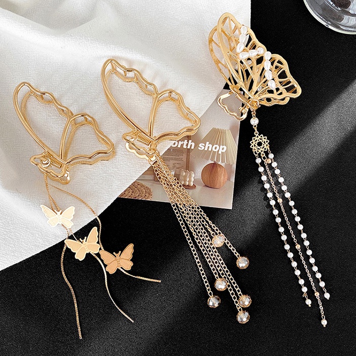 Kẹp Tóc Kim Loại Đính Ngọc Trai Nhân Tạo Thời Trang Cho Nữ