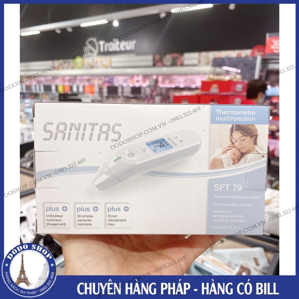 Nhiệt kế điện tử Sanitas SFT79- Hàng có Bill