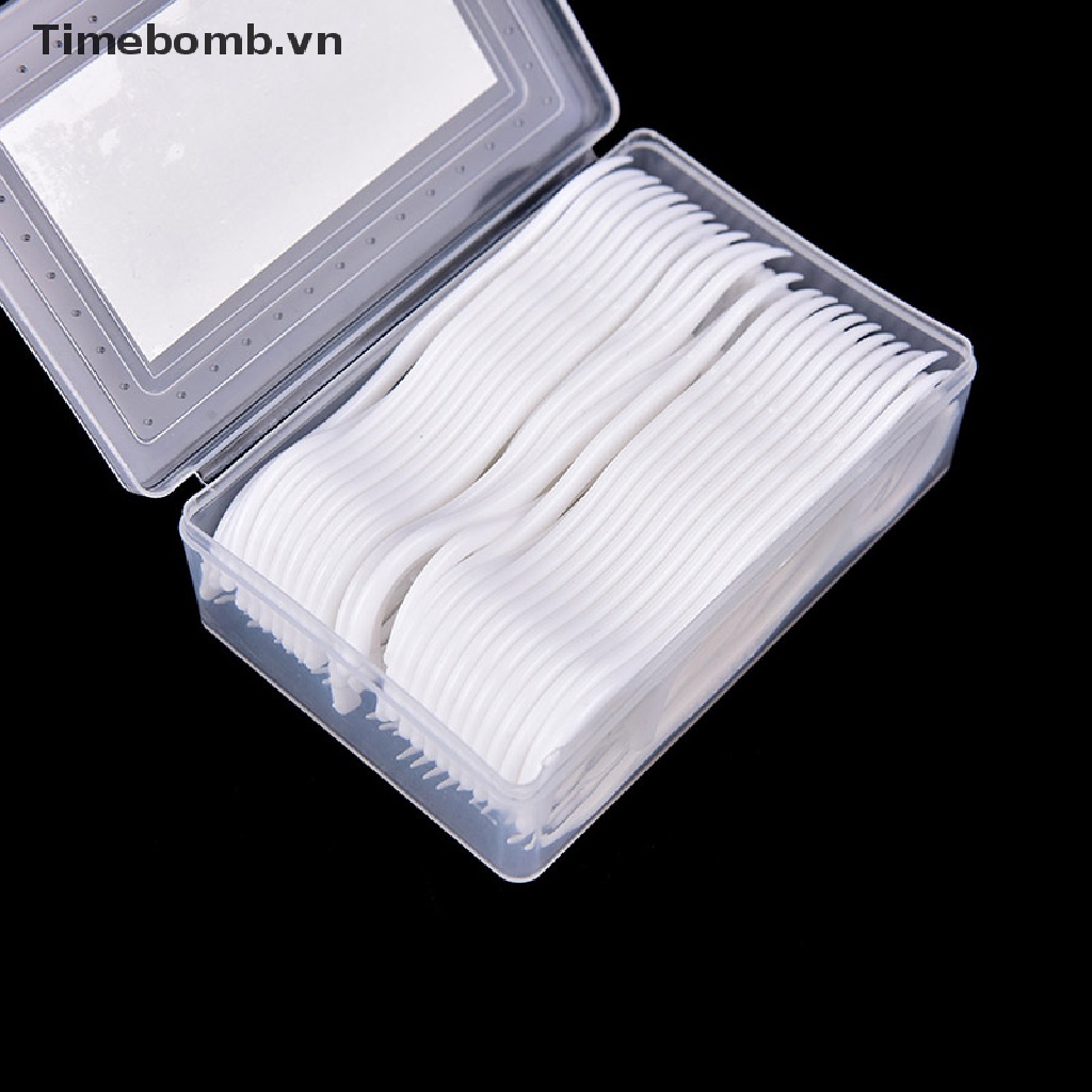 [Hàng mới về] Set 1 hộp/ 50 tăm chỉ nha khoa chất lượng cao