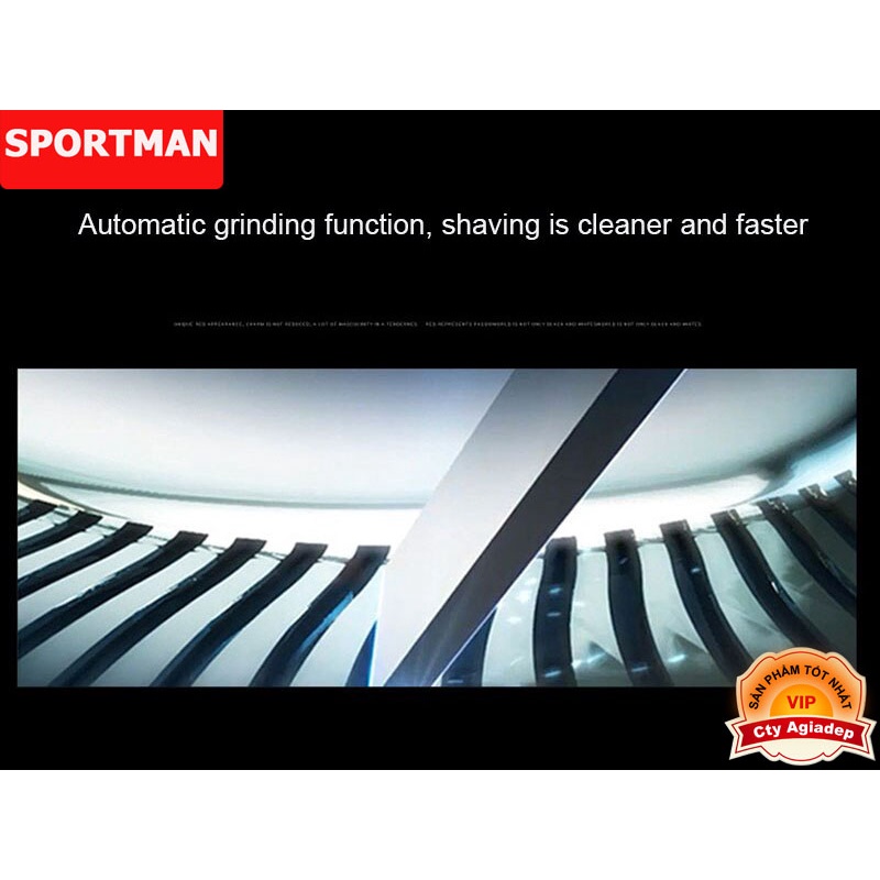 Tông đơ máy cạo râu chuyên nghiệp cao cấp đa chức năng 5 in 1 SPORTSMAN cao cấp, tiện dụng chính hãng Agiadep