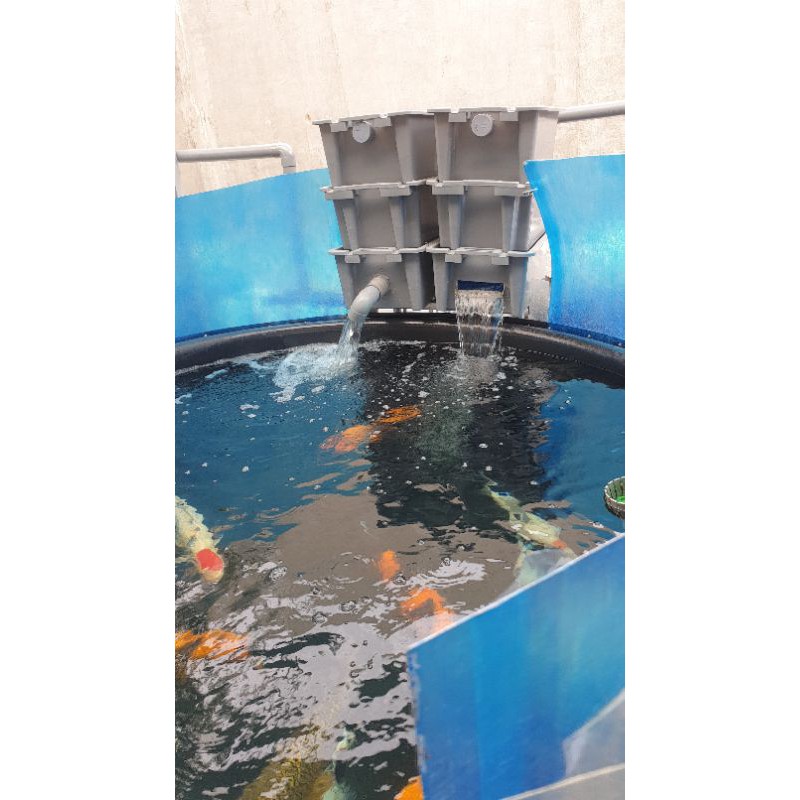 Baki xám 3tầng  kèm ống mưa kt  65×39×69