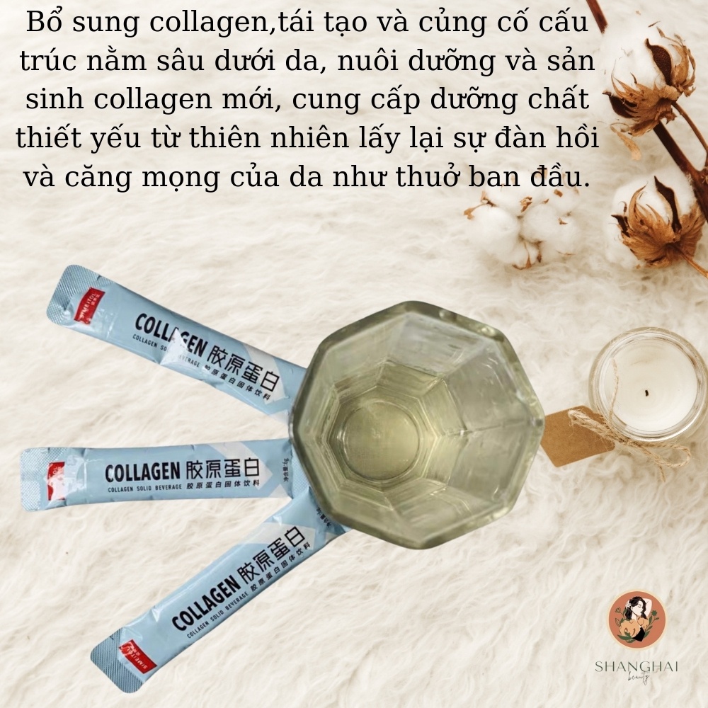 Gói Collagen Simeitol Nguyên Vị Trắng Đẹp Da Chống Lão Hóa Giảm Thâm Nám Căng Mướt Trẻ Hóa - ShangHai Beauty