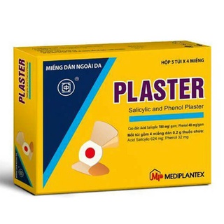 1 gói 4 miếng dán mụn cóc mụn cơm PLASTER