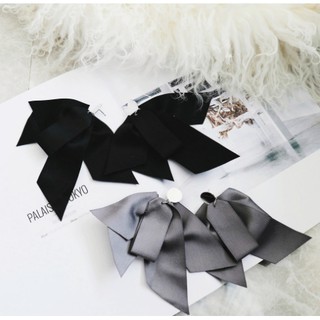 Bông Khuyên Tai Ruy Băng Chùm Nơ Lớn Sang Chảnh Thời Trang