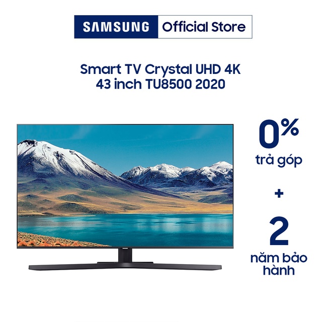 Miễn phí lắp đặt_Smart Tivi 4K UHD Samsung 43 inch UA43TU8500KXXV