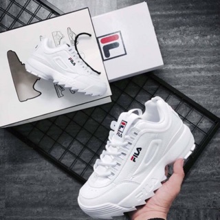 GIÀY FILA DISRUPTOR 2 CÁ MẬP TRẮNG . FULL SZ 36 - 44 [ FULL BOX + TẶNG MÓC KHÓA ]