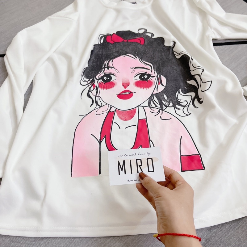 Áo phông dài tay áo thun loang form rộng nam nữ in 5D siêu xinh