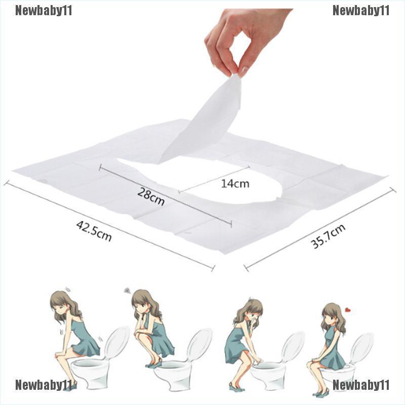 Set 1 Gói 10 Giấy Lót Bồn Cầu Dùng 1 Lần An Toàn Cho Sức Khỏe