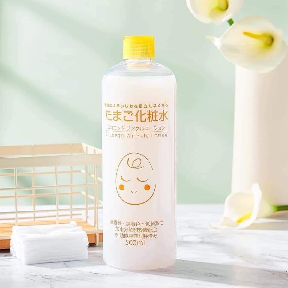 NƯỚC HOA HỒNG COCOEGG WRINKLE 500ML (NGĂN NGỪA NẾP NHĂN) - Hachi Hachi Japan Shop