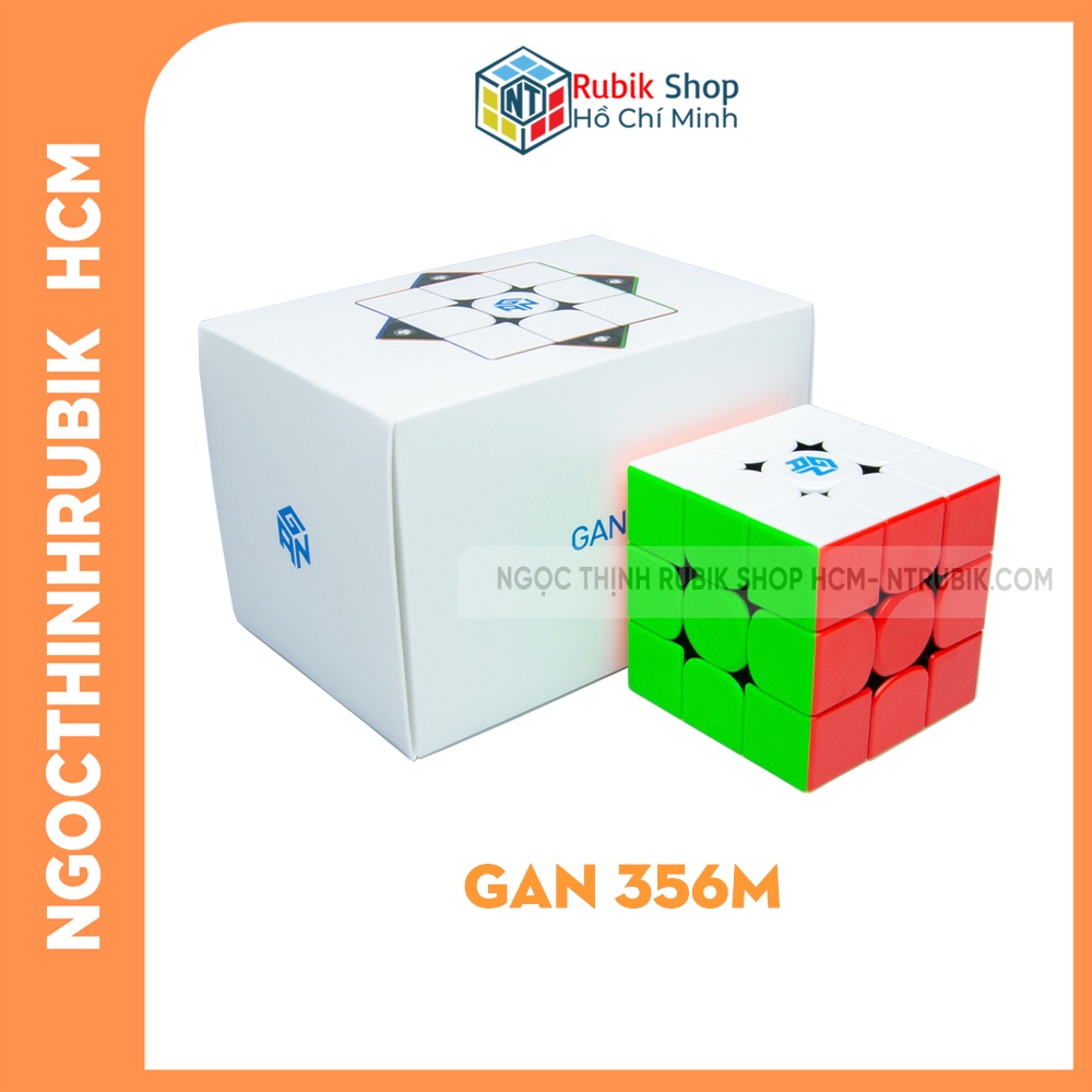 Rubik 3x3 GAN/ GAN 356M STANDARD/ LITE Stickerless có NAM CHÂM chính hãng