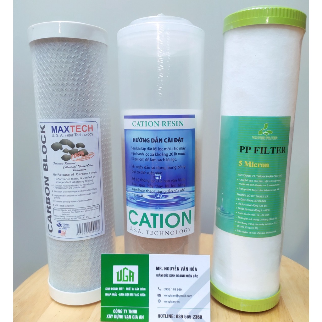 Lõi Lọc Nước 1 2 3 Cation Khử Đá Vôi Đầu Nguồn 10 inch - HOAKarofi